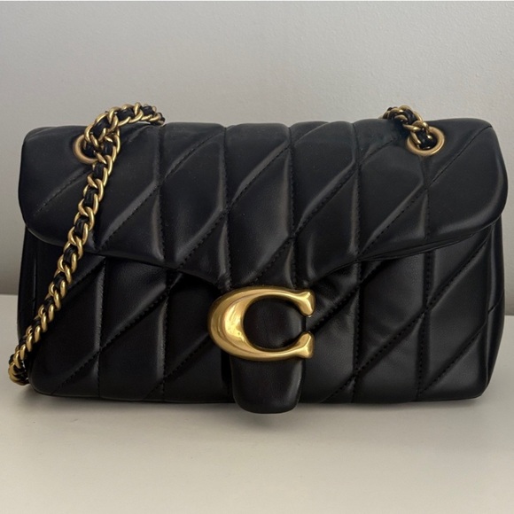 Coach Handbags - Coach tabby 26 quilted black Napa leather